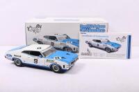 MOFFAT: A 1:18 scale Ford XA Falcon GT Hardtop, as raced to victory at Bathurst 1973 by Allan Moffat and Ian Geoghegan. Classic Carlectables Bathurst Collection (Item No. 18225). With COA numbered 1735/4800.&nbsp;