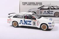 MOFFAT: A 1:18 scale Ford Sierra RS500 as raced in 1987 James Hardie 1000 by Allan Moffat, Andy Rouse, & Thierry Tassin. AUTOart Allan Moffatt Collection (Item No. 88712) - 2