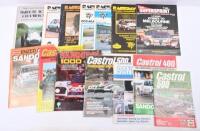 SANDOWN: A collection of race programmes from Sandown Raceway 1970s-1980s, includes 'Raceday Competition Communicator' programmes, Tribute to the champions 1982, and 500 & 1000 event programmes.