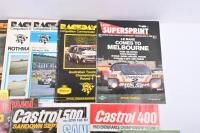 SANDOWN: A collection of race programmes from Sandown Raceway 1970s-1980s, includes 'Raceday Competition Communicator' programmes, Tribute to the champions 1982, and 500 & 1000 event programmes. - 4