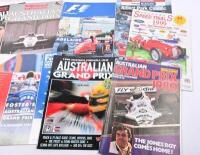GRAND PRIX: A collection of Australian Grand Prix official programmes including 1980, 81, 82, 90, 92, 94,95. As well as Albert Park Classic 1994, and Geelong Speed Trials 1999.&nbsp; - 4