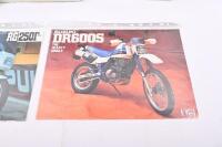 MOTORCYCLE BROCHURES: A collection of Motorcycle brochures including Kawasaki & Suzuki. Includes Kawasaki Z400 & Z900. Kawasaki Racing Team 2003 Moto Gp guide book. Suzuki RG250T & DR6000S brochures.&nbsp; - 2