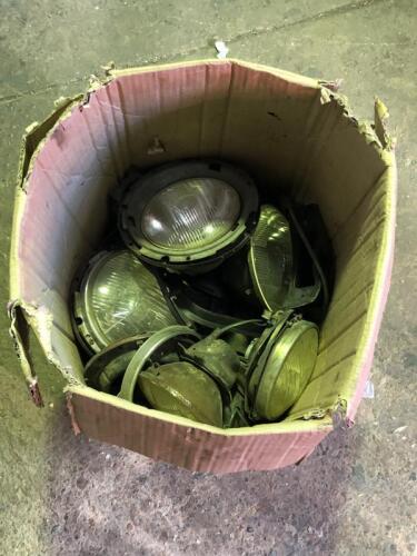 9D · CARELLO HEADLIGHTS: A boxed selection of mainly Carello headlights. Used condition.