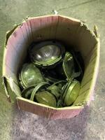 CARELLO HEADLIGHTS: A boxed selection of mainly Carello headlights. Used condition.