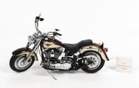 HARLEY-DAVIDSON: A 1:10 scale Franklin Mint Harley-Davidson 1998 Fat Boy die-cast model