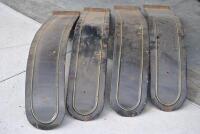 MUDGUARDS: Four pressed metal front mudguards for early commercial vehicles [Location: Birregurra] - 2