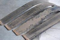 MUDGUARDS: Four pressed metal front mudguards for early commercial vehicles [Location: Birregurra] - 3
