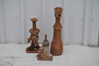 JACKS: Three various sized early jacks [Location: Birregurra]