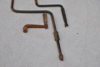 CRANKS: Three various sized cranks [Location: Birregurra] - 2