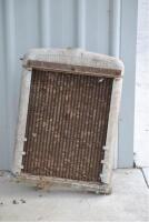 MORRIS: A circa 1920 Morris Commercial radiator core and surround [Location: Birregurra]