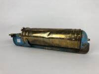 FIRE EXTINGUISHER: An early brass Pyrene fire extinguisher with bracket (37cm long) - 2