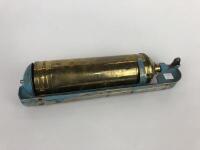 FIRE EXTINGUISHER: An early brass Pyrene fire extinguisher with bracket (37cm long) - 4