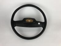JAGUAR: An XJ series black steering wheel