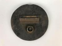 WWII HEADLIGHT COVERS: A pair of black WWII headlight covers - 2