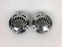RVB PRODUCTS HORNS: A pair of Australian made RVB Products 6 volt horns