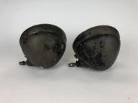 LUCAS 'KING OF THE ROAD' HEADLIGHTS: A pair of Lucas 'King Of The Road' Bi-Flex Long Range headlights. 24cm in diameter - 2