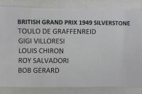 BRITISH GRAND PRIX: A superb 1949 British Grand Prix Programme signed by Graffenreid, Villoresi, Chiron, Salvadori, Gerard. - 2