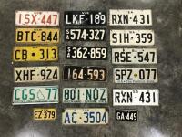 AUSTRALIAN NUMBER PLATES: An assortment of Australian interstate car and motorcycle number plates