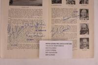 BRITISH GRAND PRIX: A superb 1949 British Grand Prix Programme signed by Graffenreid, Villoresi, Chiron, Salvadori, Gerard. - 4