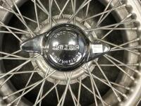 JAGUAR: A 16" wire wheel and tyre, with hub and&nbsp; 'knock-on', believed to be Jaguar XK 150 - 2