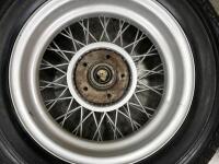 JAGUAR: A 16" wire wheel and tyre, with hub and&nbsp; 'knock-on', believed to be Jaguar XK 150 - 4