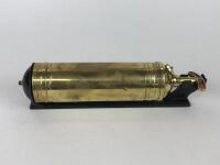 FIRE EXTINGUISHER: A brass Pyrene fire extinguisher with black&nbsp;bracket - 3