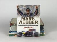 MOTOR SPORT: Six books detailing motor sport. Mark Webber signature