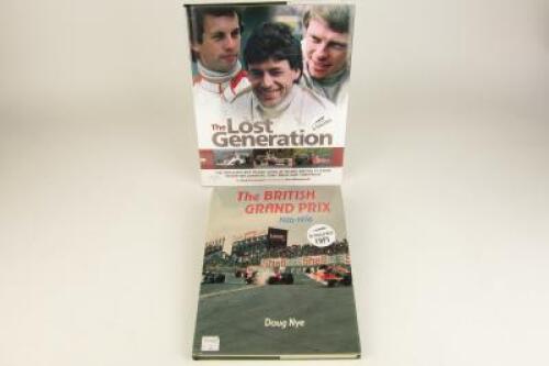 BRITISH RACING: Two books covering British Racing (with signatures of Doug Nye & Tony Brise)