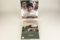 BRITISH RACING: Two books covering British Racing (with signatures of Doug Nye & Tony Brise)