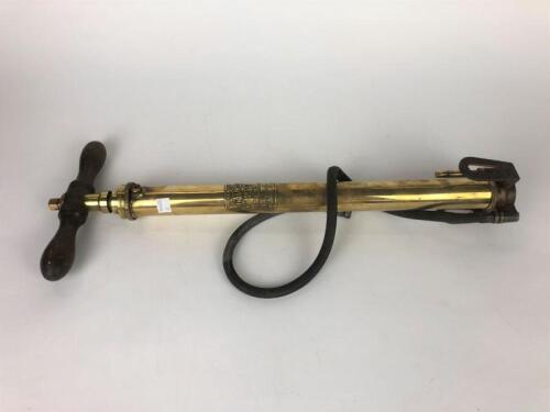 RENRUT QUADRUPLE BALLOON PUMP: A brass William Turner & Brother Limited Renrut Quadruple balloon pump