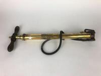RENRUT QUADRUPLE BALLOON PUMP: A brass William Turner & Brother Limited Renrut Quadruple balloon pump
