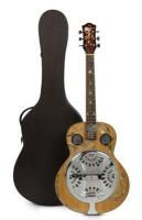 An Antonio Tsai steel resonator dragon inlay semi electric&nbsp;guitar