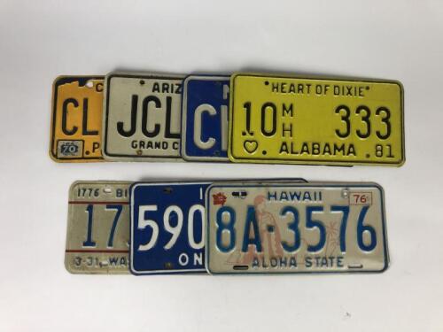 AMERICAN NUMBER PLATES: An assortment of United States of America&nbsp;number plates