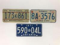 AMERICAN NUMBER PLATES: An assortment of United States of America&nbsp;number plates - 3