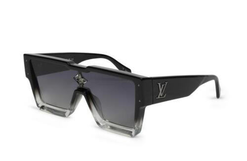 A pair of Louis Vuitton Black & Clear Gradient 'Cyclone' sunglasses with box. Product No. Z1736E