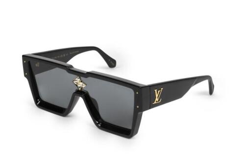 A pair of Louis Vuitton 'Cyclone' sun glasses in black with case. Product No. Z157E