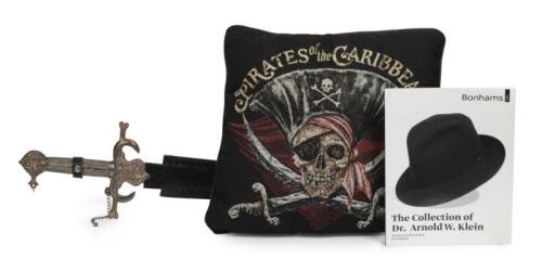 A Pirates of the Caribbean sword, gifted by Johnny Depp to Dr. Klein, 87.5cm long