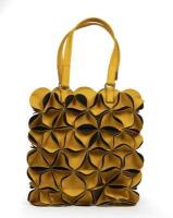 A large fabric origami style handbag, 42cm high - 2