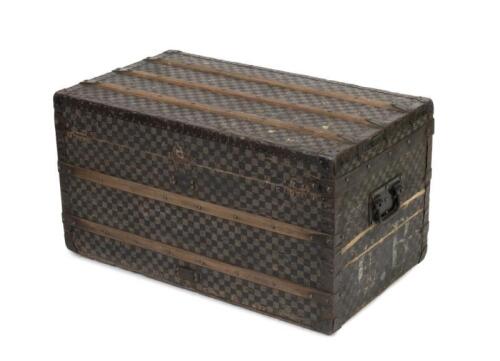 An early 20th century Louis Vuitton steamer trunk, 44cm high