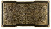 A late 19th century French gilt-bronze mounted brass-inlaid and ebonised 'Boulle' marquetry bureau plat,75cm high, 142.5 wide, 80cm deep - 8