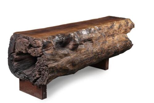 An impressive large log table, 101cm high