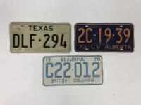 AMERICAN NUMBER PLATES: Seven United States of America number plates from various states including California, New York, Texas - 3
