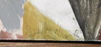 A large&nbsp;abstract&nbsp;painting oil on canvas, 170cm high, 240.5cm wide, framed, signed and inscribed by James Drinkwater (b. 1983 Newcastle) [SALEROOM NOTICE] - 5