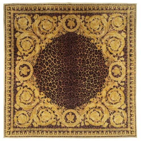 A fine Gianni Versace thick tapestry style rug, branded&nbsp;to reverse, 200cm wide, 225cm long.