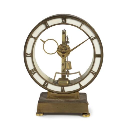 An Art Deco table clock&nbsp;designed by Kieninger & Obergfell&nbsp;made in Germany, 26cm high