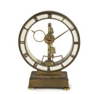 An Art Deco table clock&nbsp;designed by Kieninger & Obergfell&nbsp;made in Germany, 26cm high