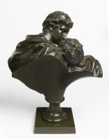 A bronze figure, after Jean Antoine Houdon's 'Le Baiser', 45cm high - 2