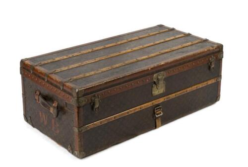 A early 20th century Louis Vuitton&nbsp;steamer trunk, 111cm wide