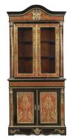 A fine scarlet-boulle and ebonised&nbsp;bookcase, French, circa 1900, 251cm high, 112cm wide, 54cm deep - 2
