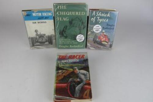MOTOR RACING: A group of four period Motor racing Books. Two with signatures of Douglas Rutherford.